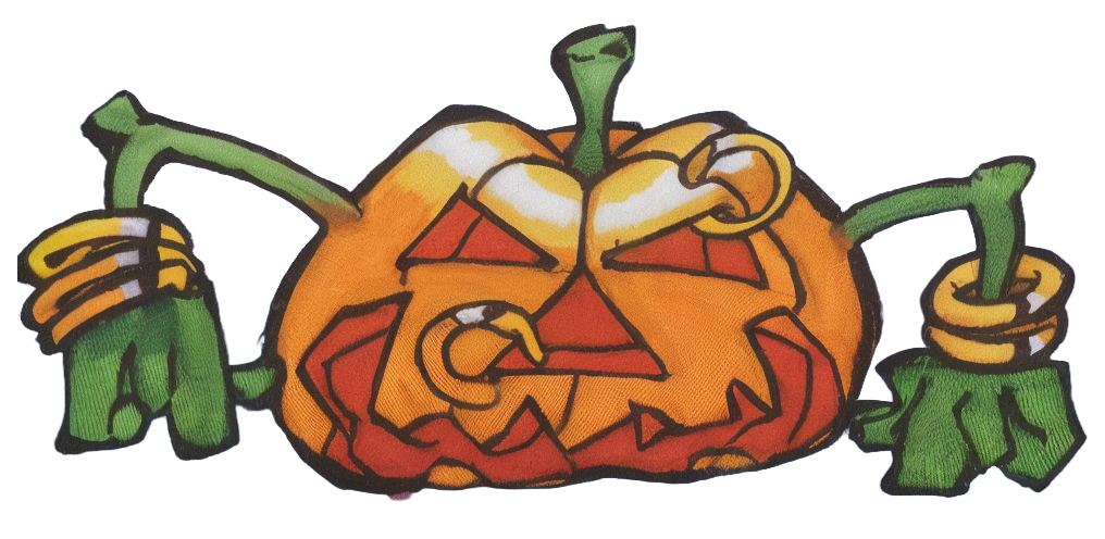 Mascote do Helloween com piercings, era Master of the Rings 1994